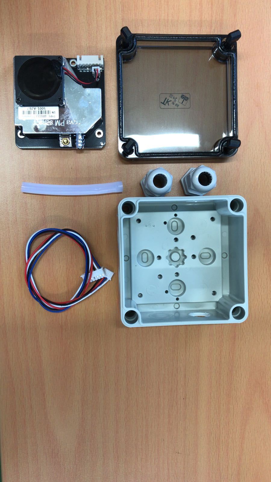 Components of the fine dust sensor