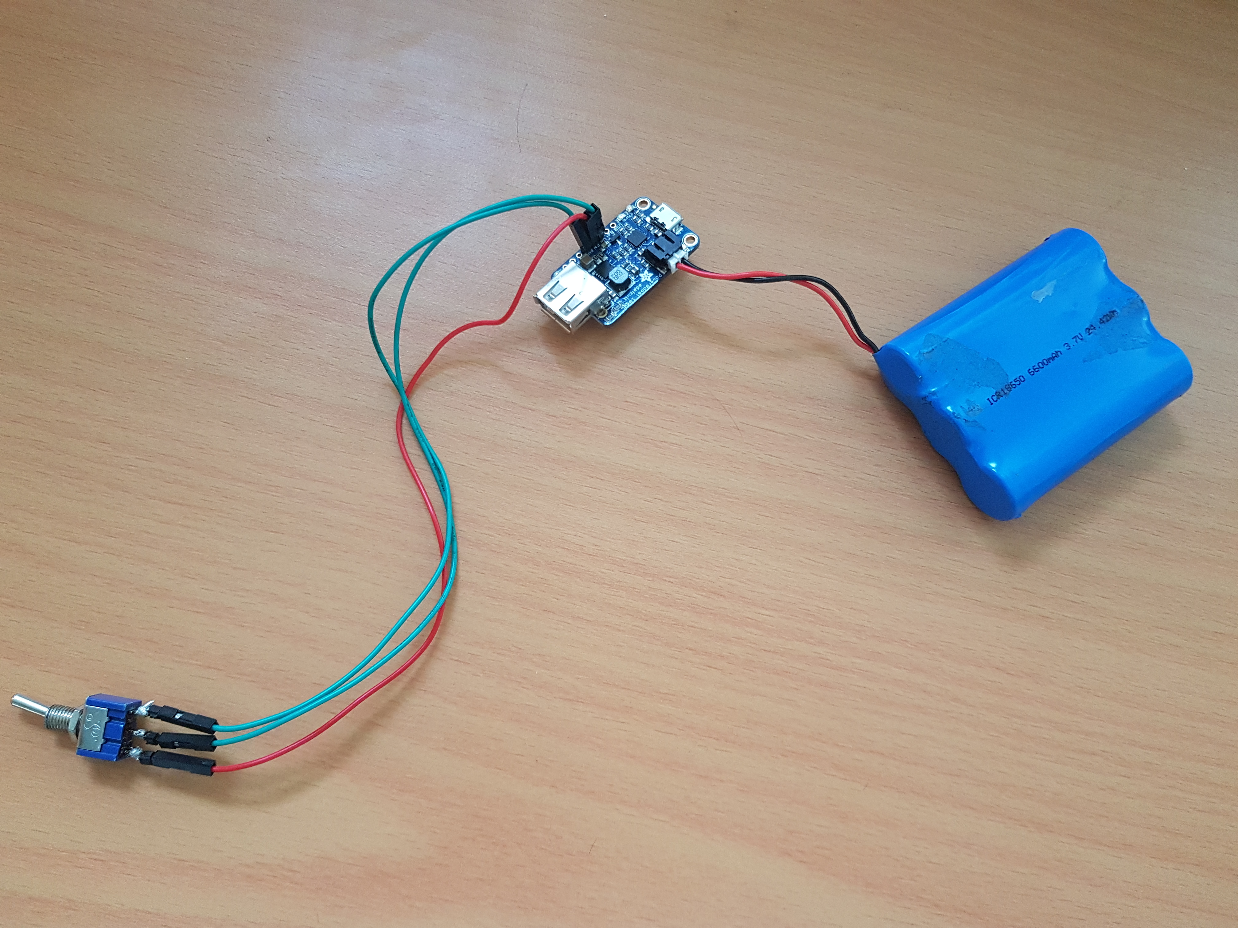 Power Switch verbunden mit dem Powerboost