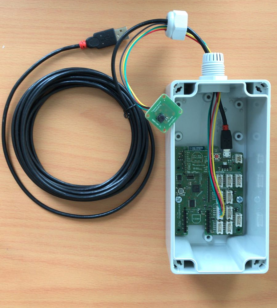 Temperature and air humidity sensor + USB 